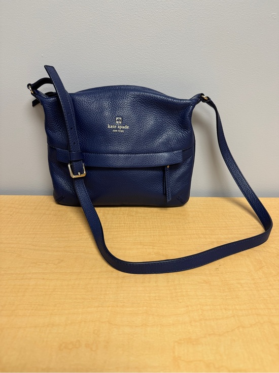 kate spade Handbags - kate spade Navy Pebbled Leather Crossbody Bag